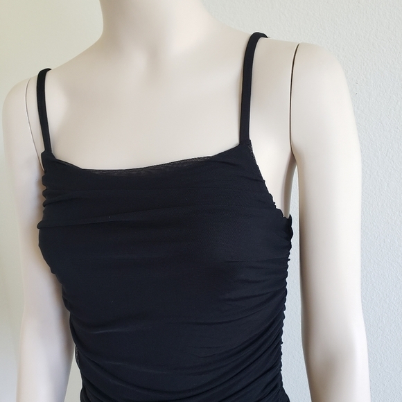 Lovers and Friends Black Bodycon Ruched Mini Dress size Small - Picture 5 of 16